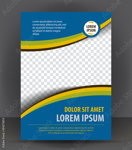 Magazine, flyer, brochure, cover, booklet design print template