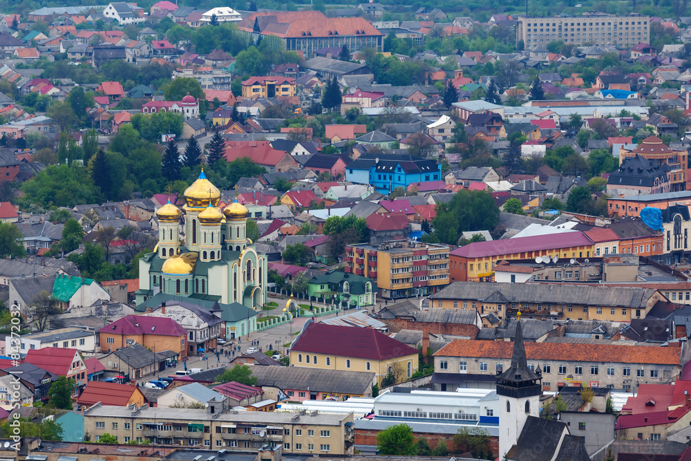 ukraine hust city panorama