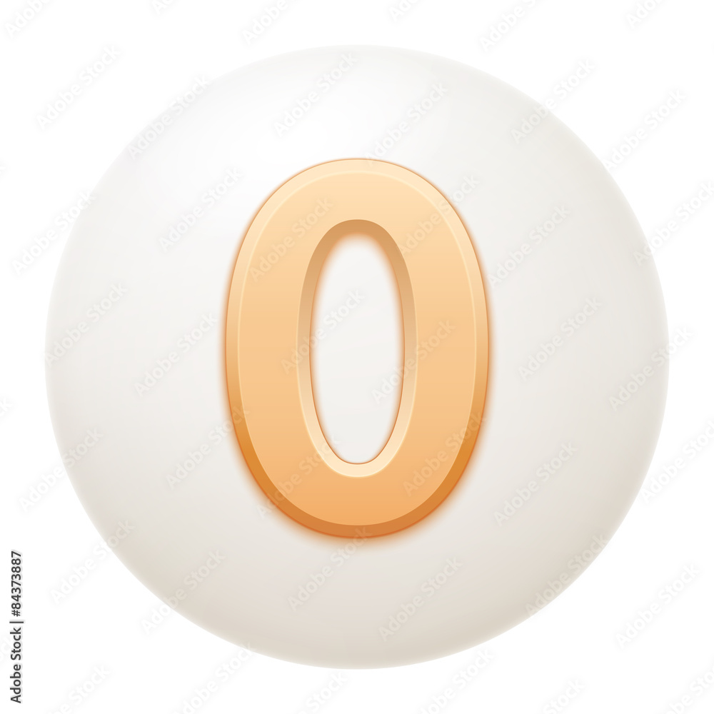 Full collection of icons balls with number. Full collection of icons balls with number.