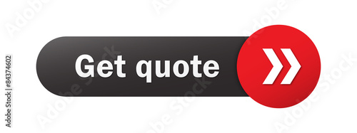 "GET QUOTE" Black and Red Vector Web Button