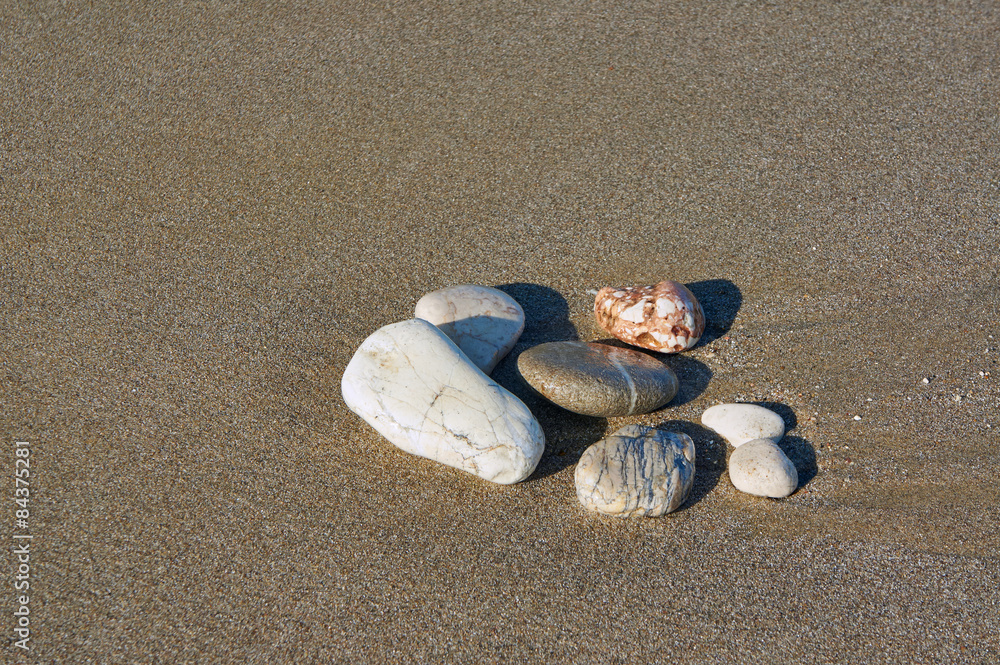 Pebble on the beach on the Greek island of Corfu. Pebble on the beach on the Greek island of Corfu.