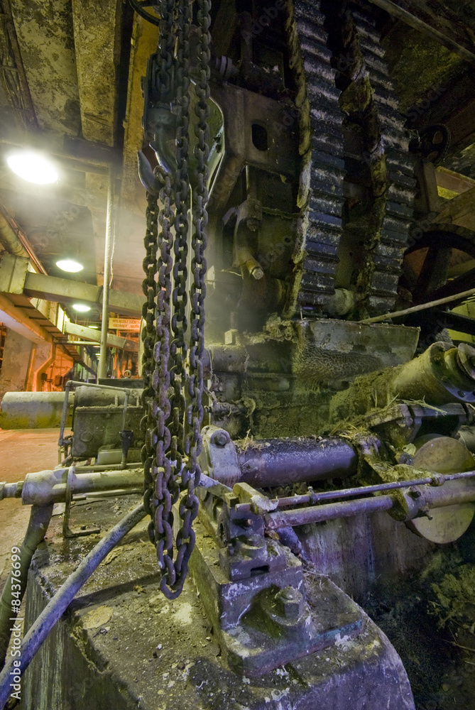 Old factory industrial interior