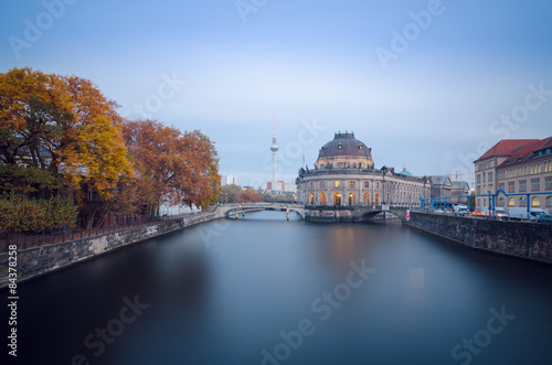 Museum island on Spree river and Alexanderplatz TV tower in center of Berlin, Germany © Daniel