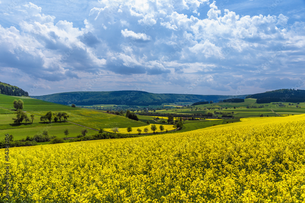 German Spring Countryside Landscape