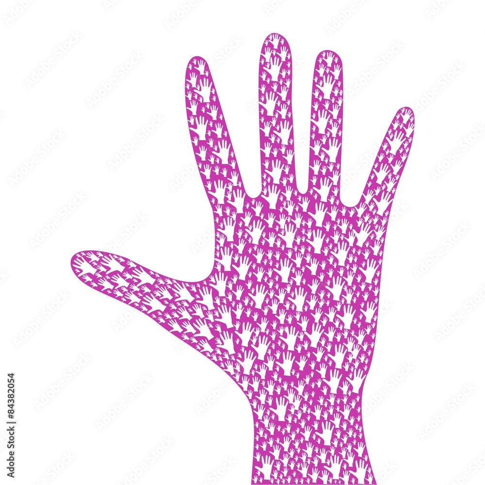 The Shape of the human hand pink The Shape of the human hand pink