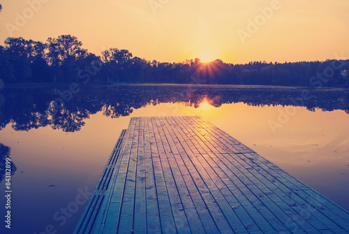 Sunset on the lake