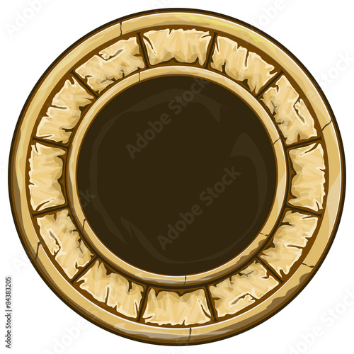 Round stone frame 