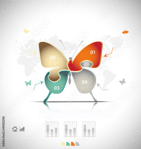 Business infographic template