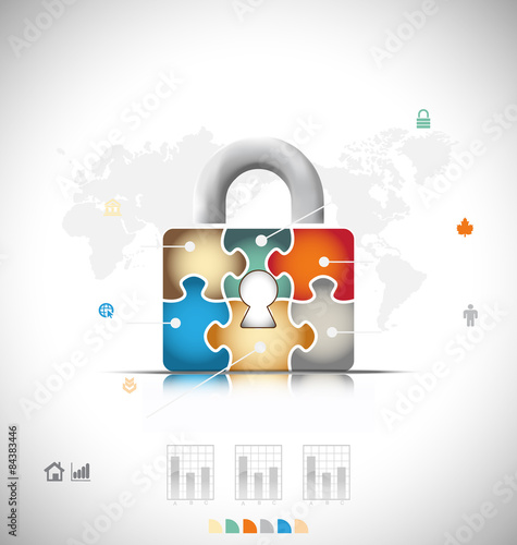 Business infographic template