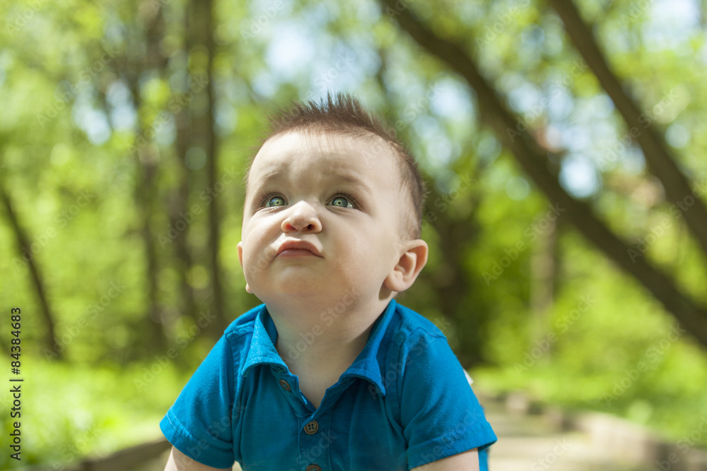 Baby eleven months months forest Baby eleven months months forest