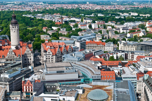 Blick vom Uniriesen Leipzig photo