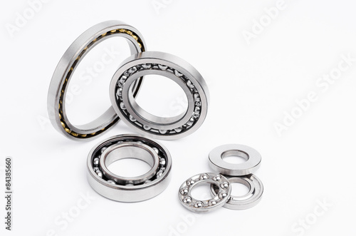 Various types of ball bearings