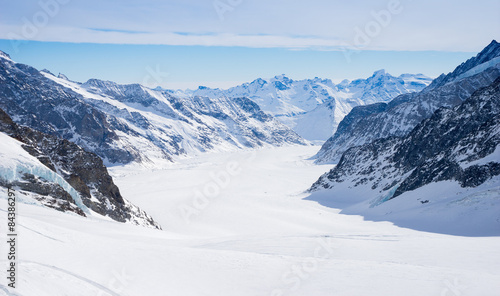 Swiss mountain, Jungfrau, Switzerland, ski resort