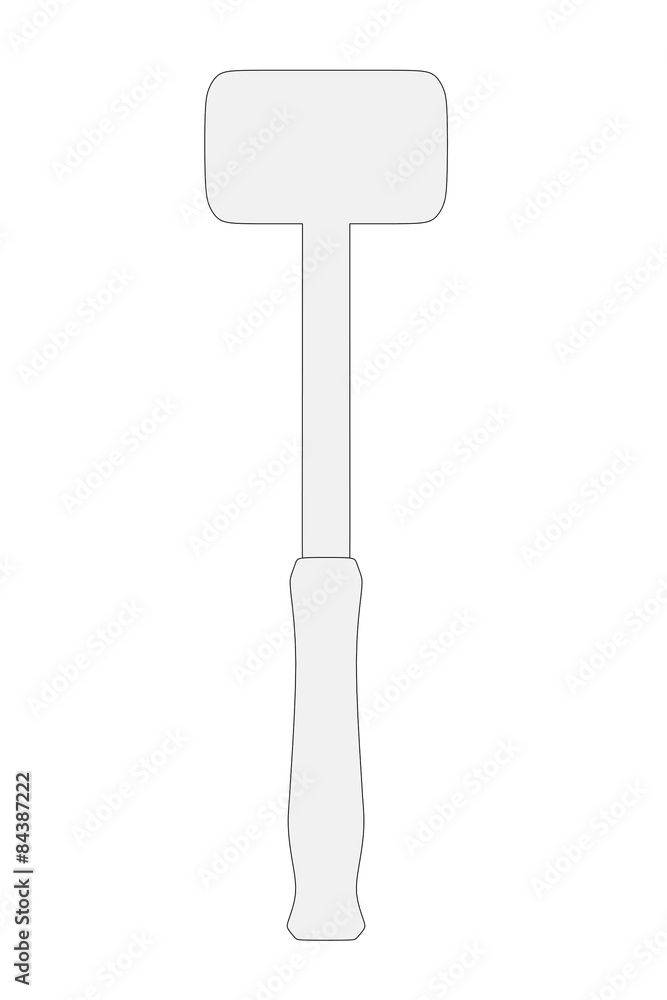 cartoon image of hammer (work tool) cartoon image of hammer (work tool)