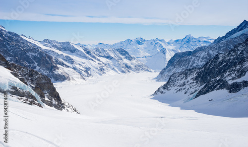 Swiss mountain, Jungfrau, Switzerland, ski resort © alice_photo