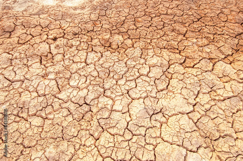 Cracked soil ground background