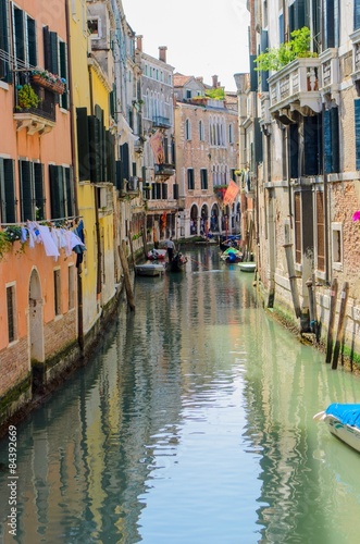 Channel in Castello Neighborhood, Venice, Italy © tixxio