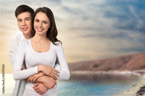 Heterosexual Couple, Young Couple, Cheerful.