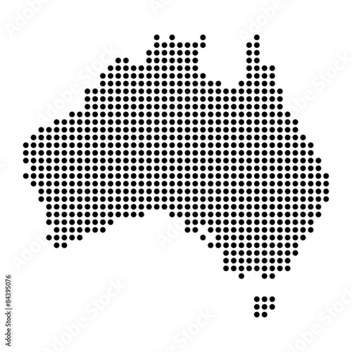 Photo Map of Australia