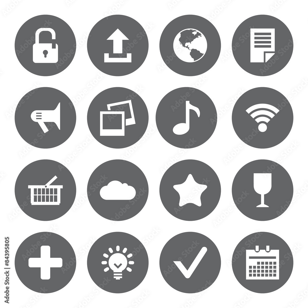 Flat icons for web and mobile Flat icons for web and mobile