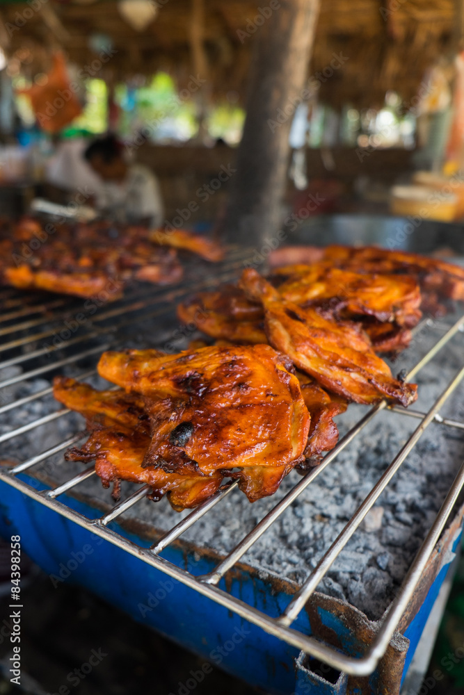 custom made wallpaper toronto digitalRoast chicken leg on grill