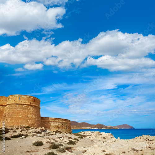 Almeria Cabo de Gata fortress Los Escullos beach