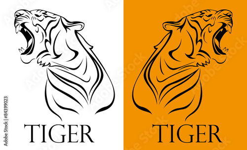 tattoo tiger logotype