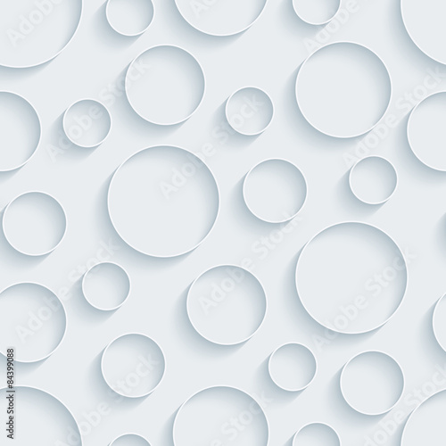 White paper with outline extrude effect. Abstract 3d seamless background. Halftone vector EPS10.