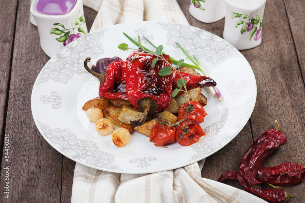 Roasted peppers and vegetable Roasted peppers and vegetable