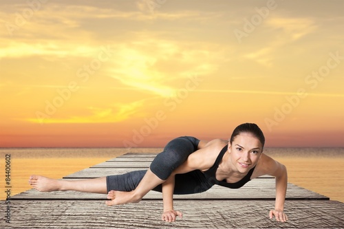 Yoga, pose, asana.