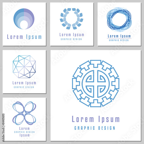 Collection Of Abstract Round Shapes For Individual Design