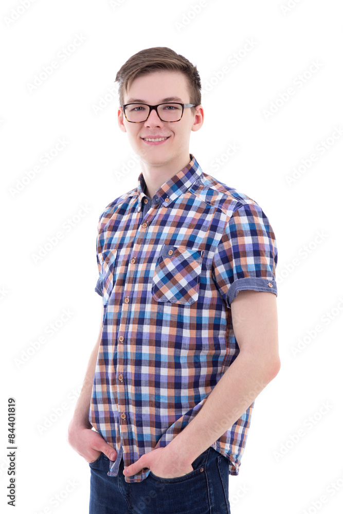 portrait of handsome teenage boy isolated on white portrait of handsome teenage boy isolated on white