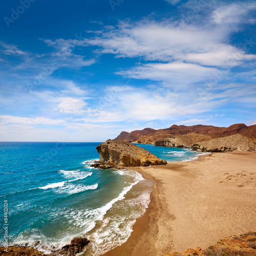 Almeria Playa del Monsul beach at Cabo de Gata