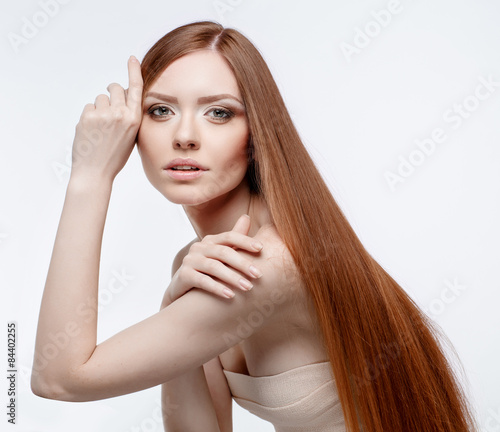 Beautiful Woman with Clean Fresh Skin 