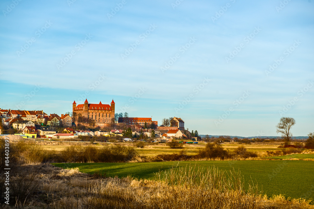 Gniew zamek krzyżacki panorama
