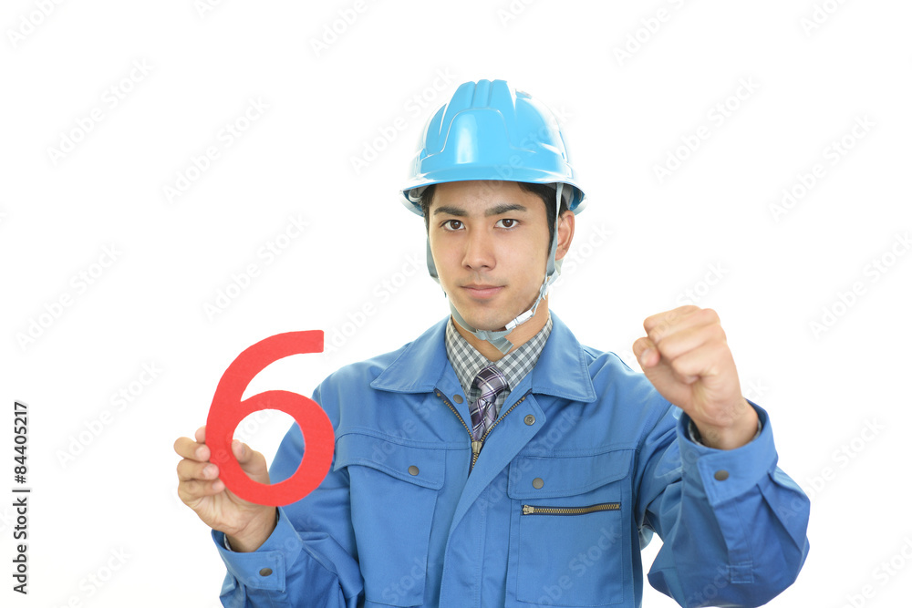 仕事に励む労働者