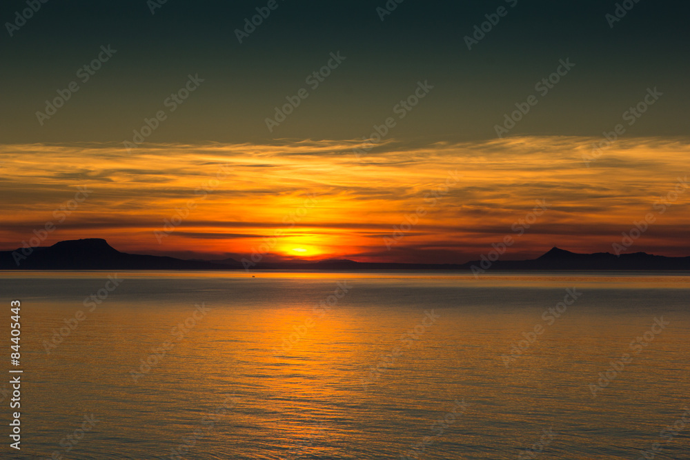 Obraz premium Sonnenuntergang auf Kreta