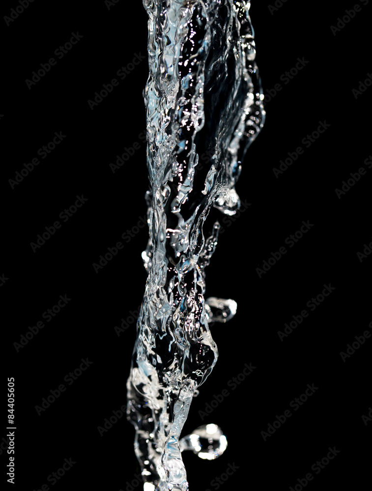spray water on a black background spray water on a black background
