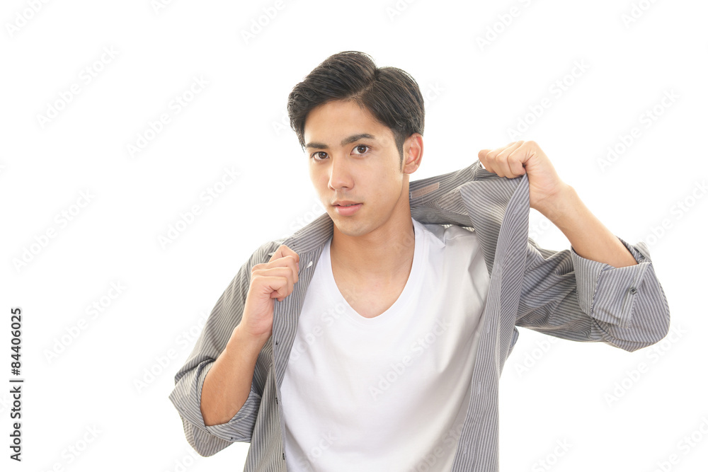 笑顔の男性