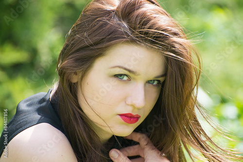 Temptation/Young women and nature view