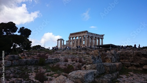 Ancient temple on a Greek island