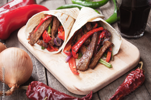 фотографія Fajitas with grilled vegetable
