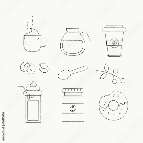 Breakfast icons
