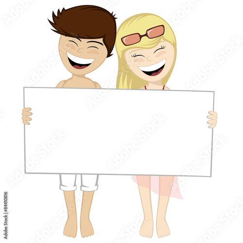 Lovely couple on the beach