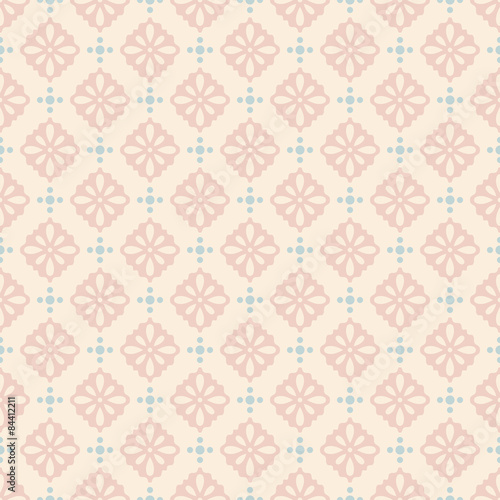 Pastel retro vector seamless pattern.