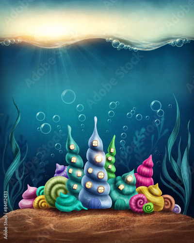 Underwater fantasy kingdom #84412433