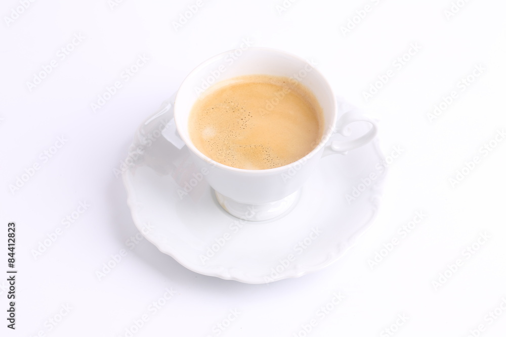 coffee white mug isolated on white background ceramic china chicory