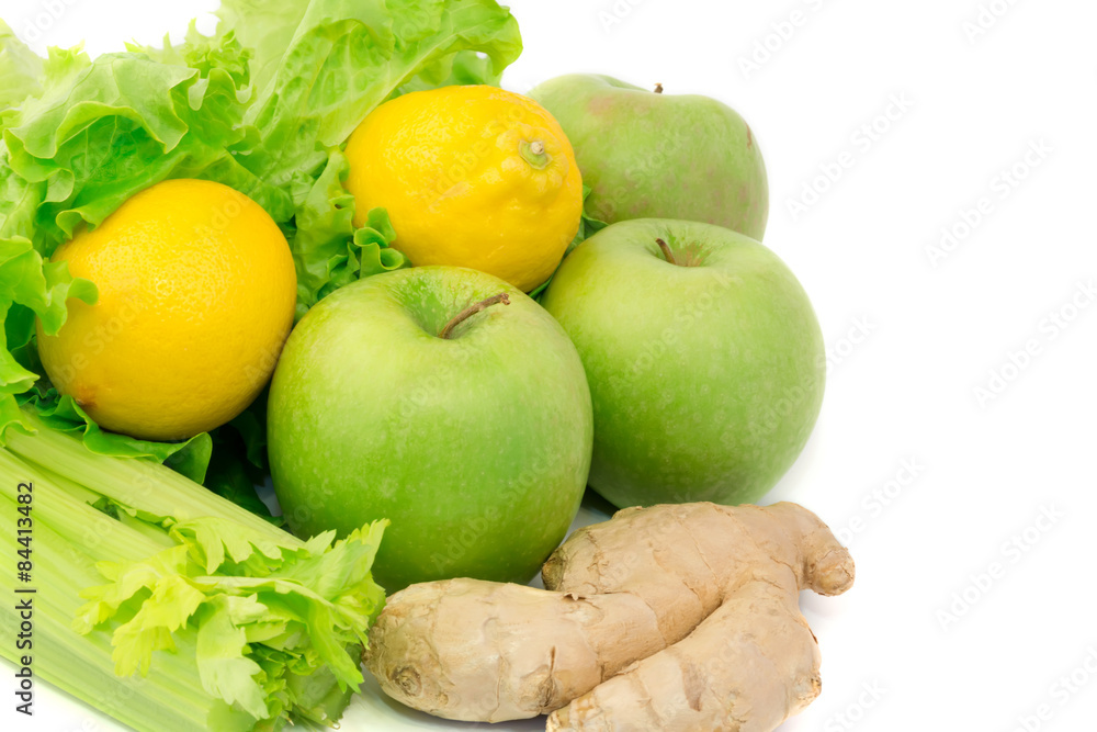 diet green apple salad celery stalk ginger lemon vitamins breakf diet green apple salad celery stalk ginger lemon vitamins breakf