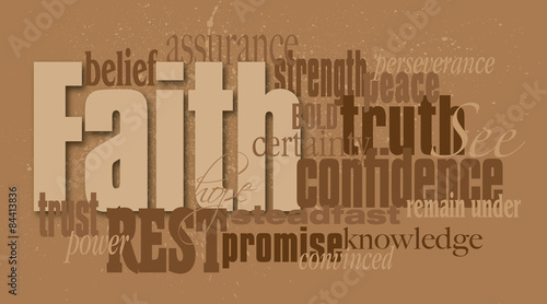 Faith Word Graphic Montage