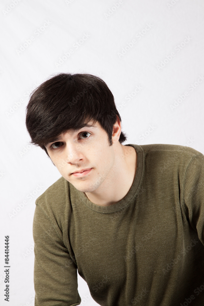 Handsome man worried and thoughtful Handsome man worried and thoughtful